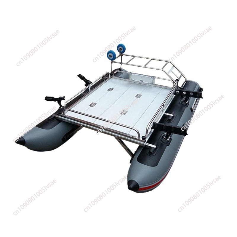 Aluminium Deck PVC Pontoon 1/2 - đánh giá và giá Fishing Boat Inflatable