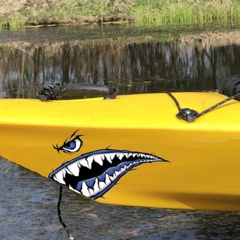 2PCS Shark Teeth Mouth Boat St - đánh giá và giá Fishing Boat Inflatable